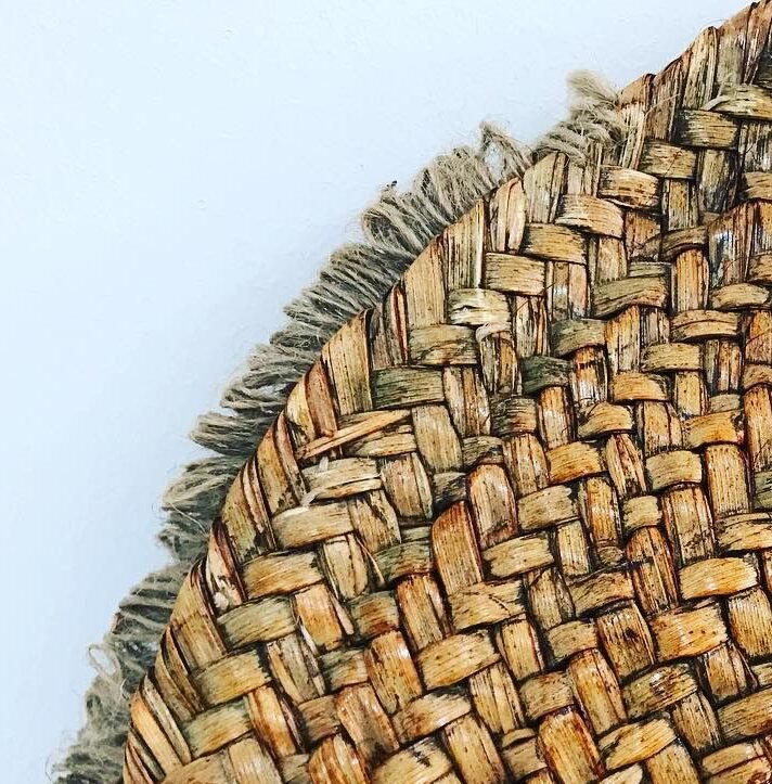 Straw Clutch - Camel straw