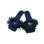 Beaded Fringed Slides