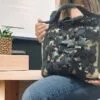 Leaves Burlap Bag - Image 5