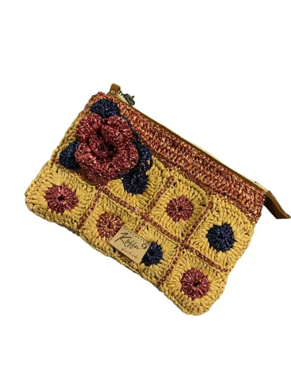 Florabella Raffia Clutch - Image 3
