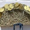 Sparkle Straw Bag and Hand Fan - Image 6