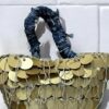 Sparkle Straw Bag and Hand Fan - Image 5