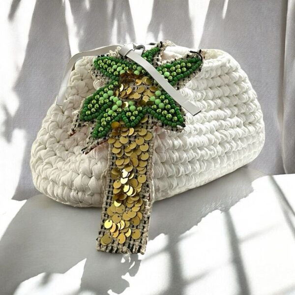 Palm Breeze Crochet Bag