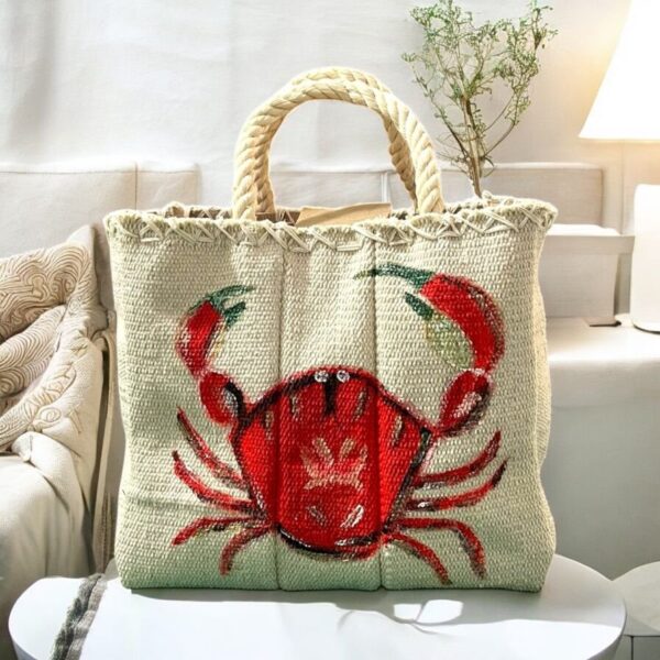 Crab Canvas Tote