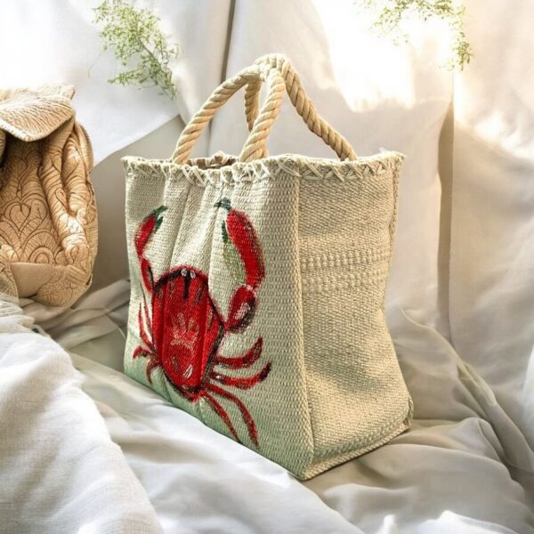 Crab Canvas Tote - Image 4