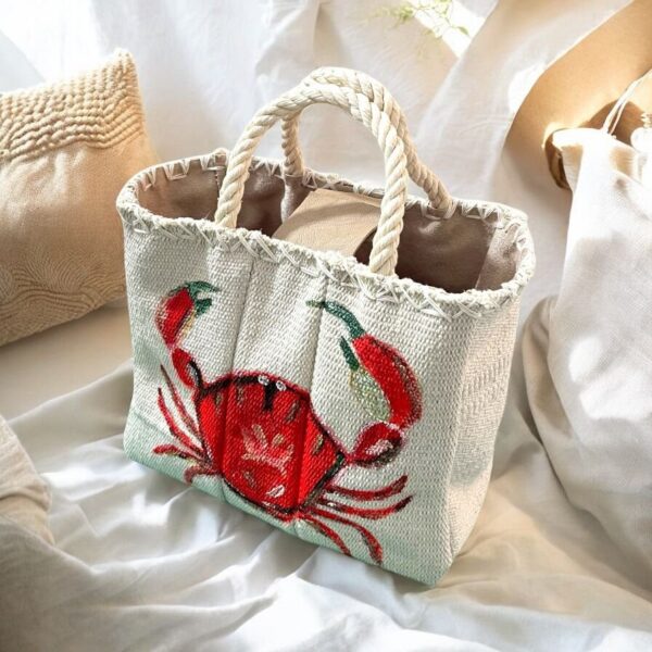 Crab Canvas Tote - Image 3
