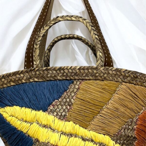 Desert Bloom Straw Tote - Image 3