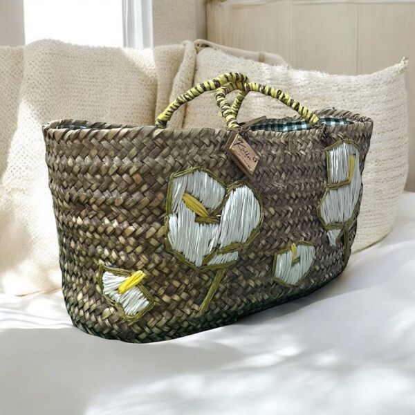 Bloom Straw Tote - Image 2