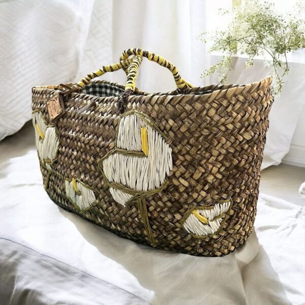 Bloom Straw Tote - Image 5