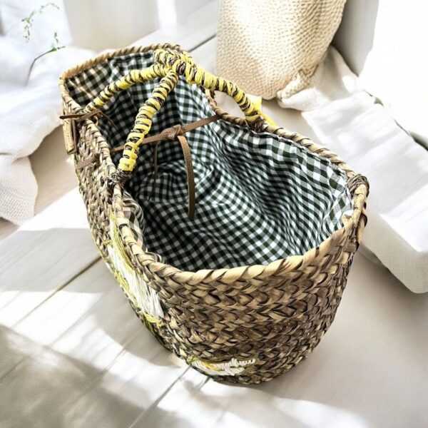 Bloom Straw Tote - Image 6