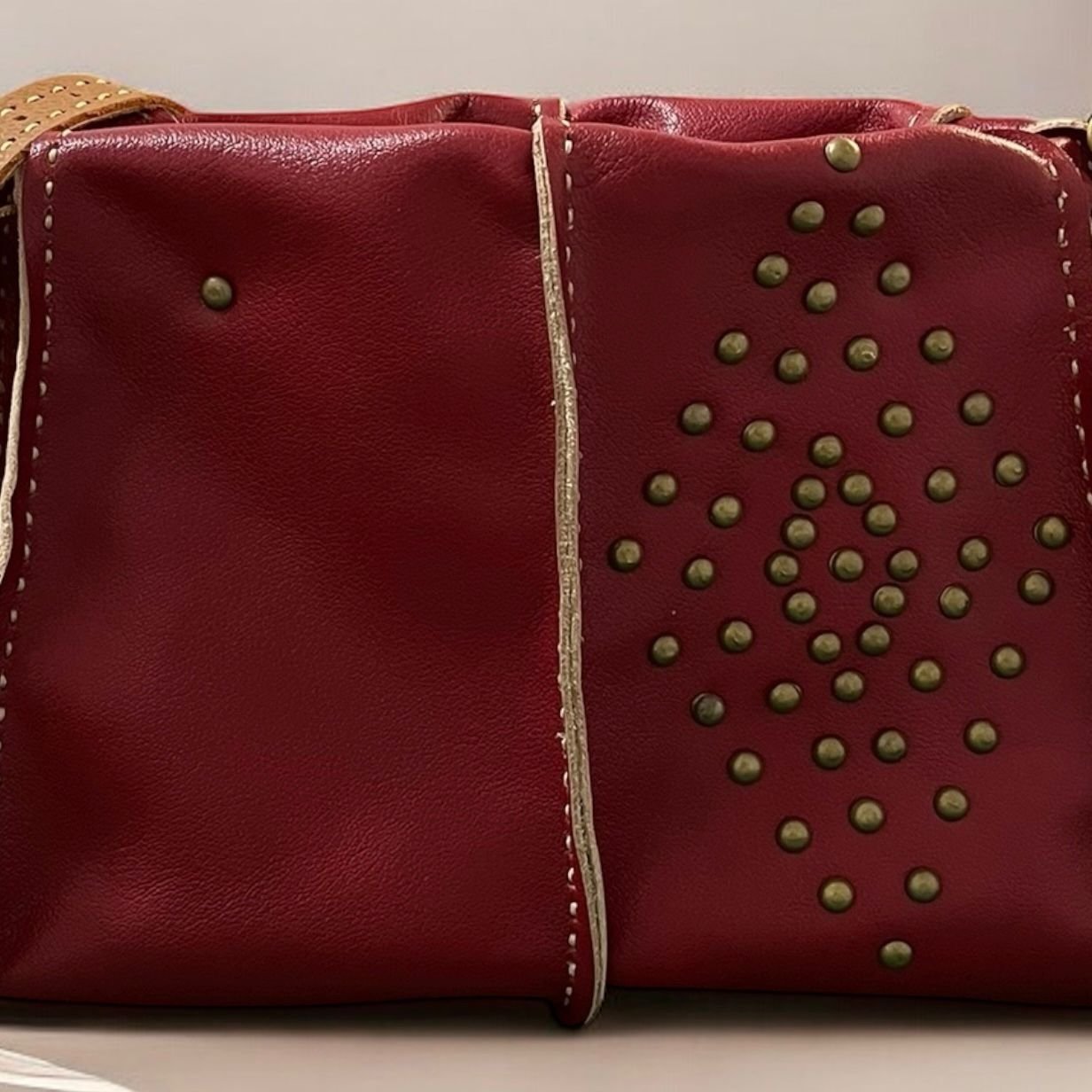 Desert Rouge Studded Bag - Image 3