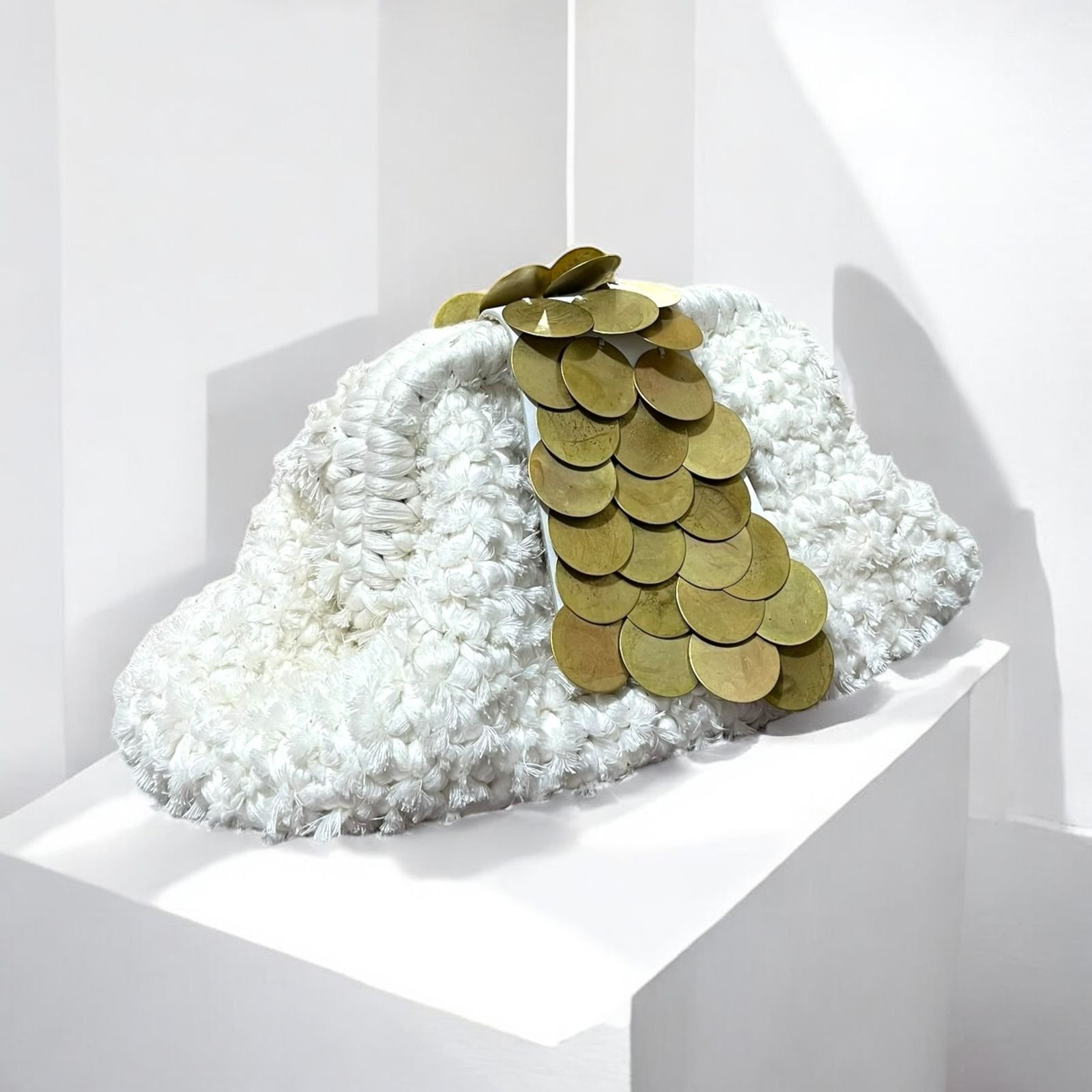 Golden Touch Crochet Clutch - Image 2