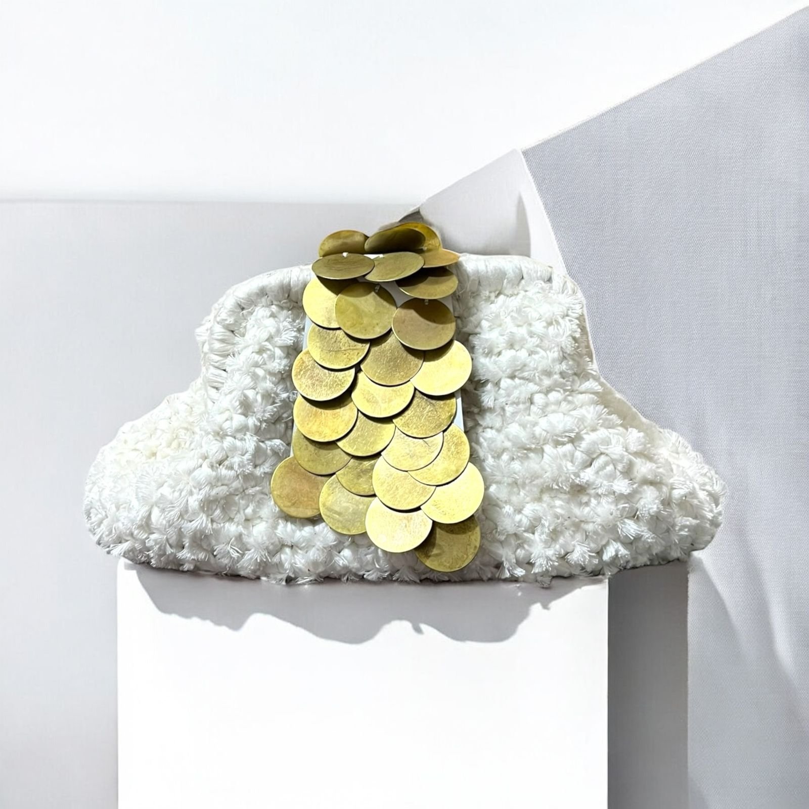 Golden Touch Crochet Clutch