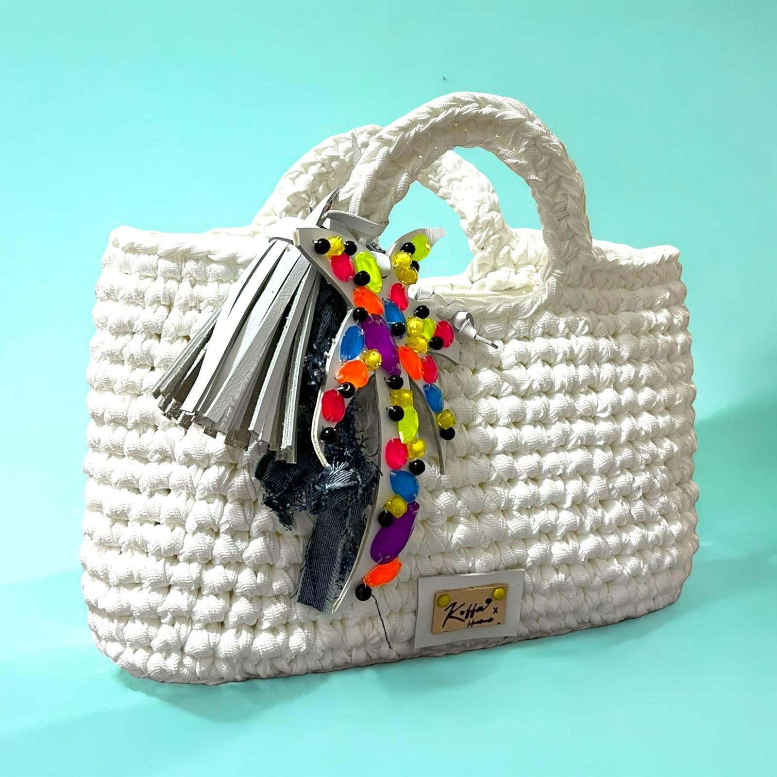 Vibrant Crochet Bag - Image 3